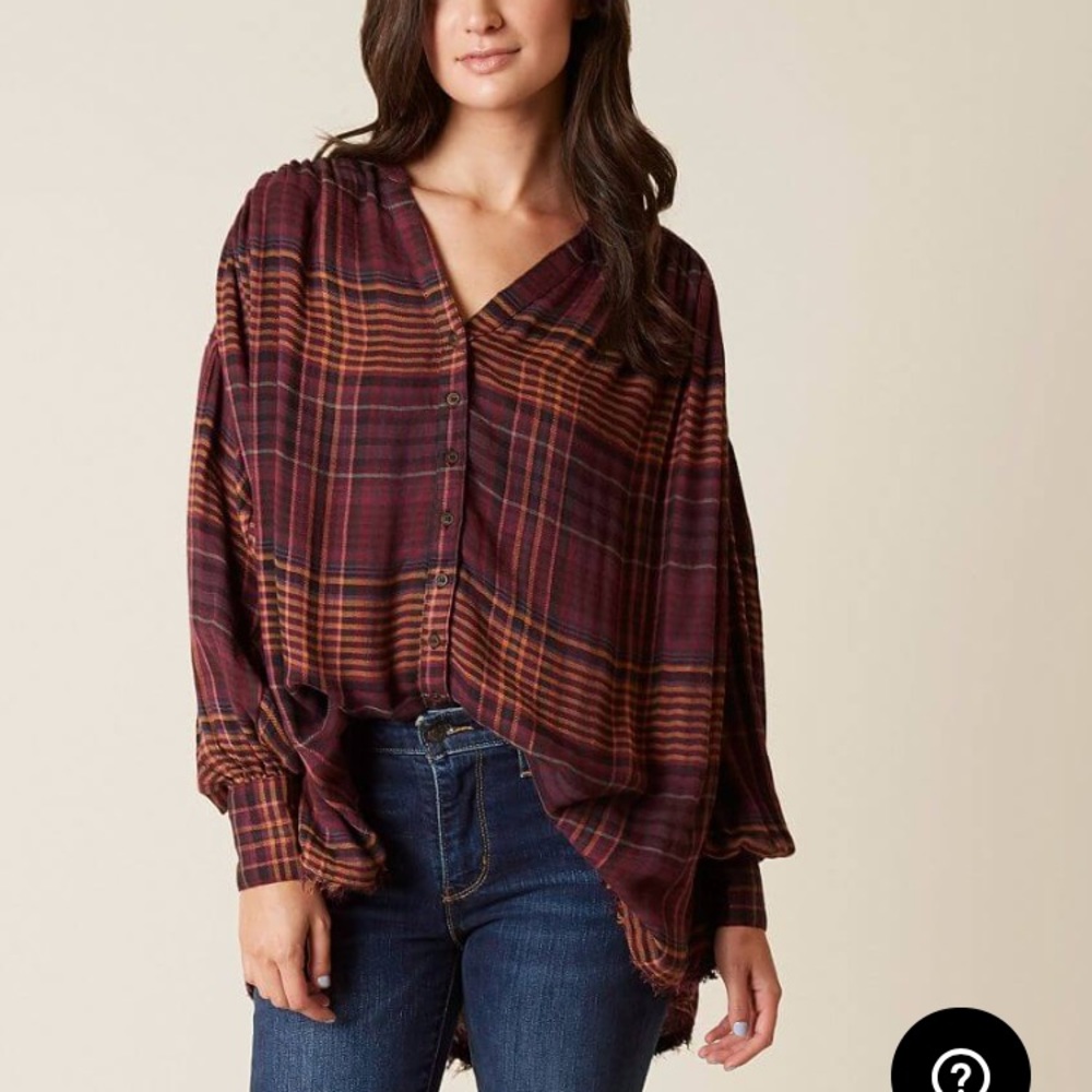 NWT Free People Flannel Tunic